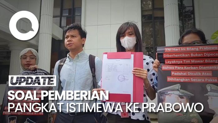 KontraS Sambangi Setneg, Minta Penjelasan soal Pangkat Istimewa Prabowo