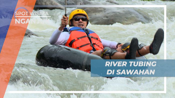 Pacu Adrenalin Taklukkan Derasnya Jeram Sungai Dengan River Tubing, Nganjuk