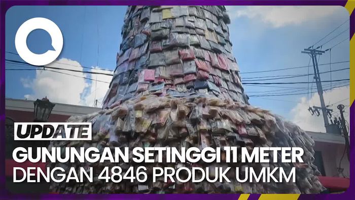 Gunungan Produk UMKM di Yogyakarta Raih 2 Rekor MURI