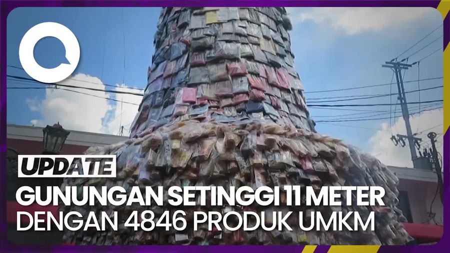 Gunungan Produk UMKM di Yogyakarta Raih 2 Rekor MURI