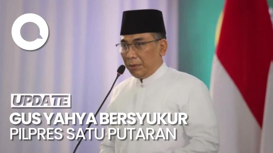 Gus Yahya: Saya Sangat Bersyukur Pilpres Berlangsung Satu Putaran