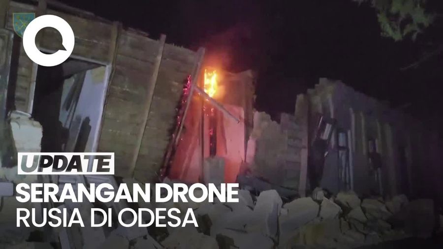 Penampakan Odesa Porak-poranda Imbas Serangan Drone Ukraina
