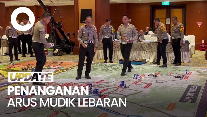 Korlantas Polri Gelar Tactical Floor Game Penanganan Arus Mudik Lebaran