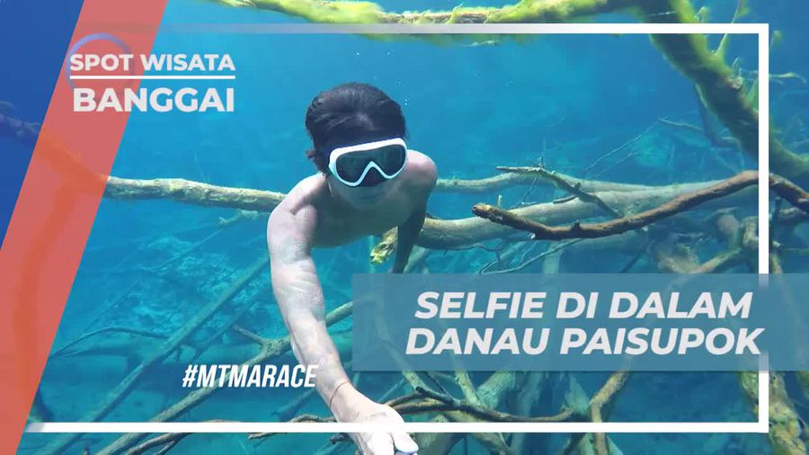 Selfie di Bawah Air, Tantangan Seru di Danau Paisupok Banggai