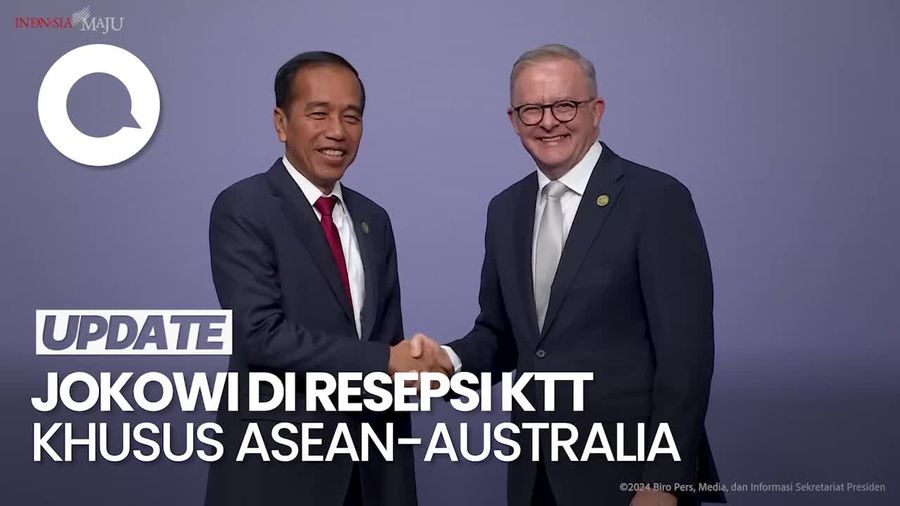 Momen Jokowi Hadiri Resepsi KTT Khusus ASEAN-Australia 