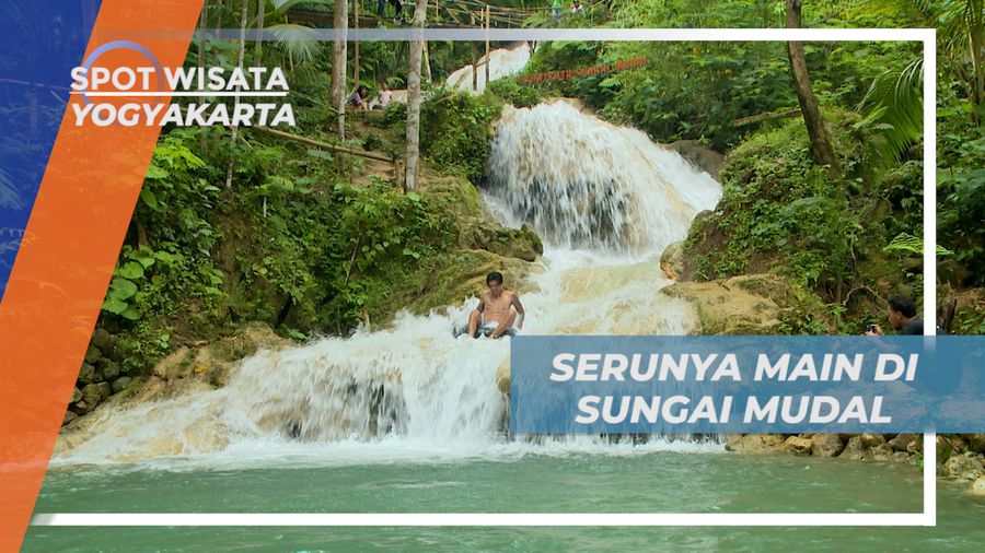 Menciptakan Keseruan Bareng Pengunjung, Bermain Air di Sungai Mudal, Yogyakarta