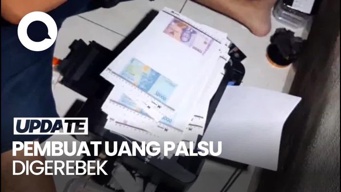 Momen Penggerebekan Sindikat Pembuat Uang Palsu di Lampung Tengah