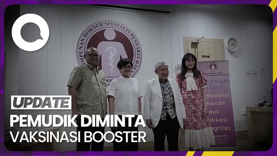 PAPDI Imbau Masyarakat Booster Covid-19 Satu Bulan Sebelum Mudik