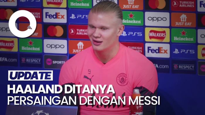 Haaland: Messi Pemain Terbaik yang Pernah Ada