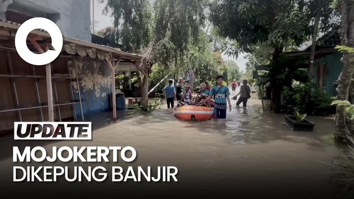 Banjir Terjang Kota Mojokerto, Ribuan Warga Terdampak