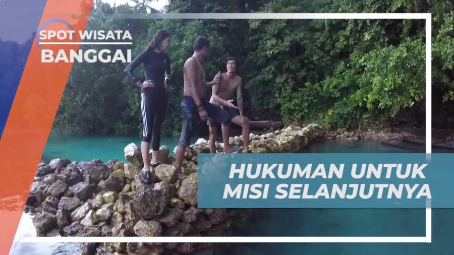 Melepas Alas Kaki Untuk Misi Selanjutnya, Hukuman Tantangan di Mata Air Lalandai Banggai 
