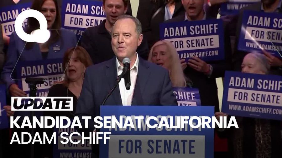 Pidato Kemenangan Senator Adam Schiff Diwarnai Teriakan Pro Palestina