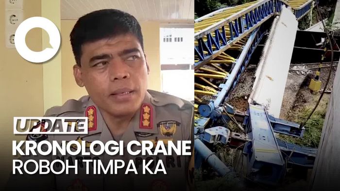 Polisi Ungkap Kronologi Crane Roboh Timpa KA Batu Bara di Sumsel