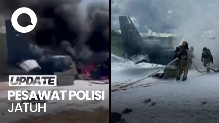 Pesawat Polisi Federal Brasil Jatuh, 2 Orang Tewas