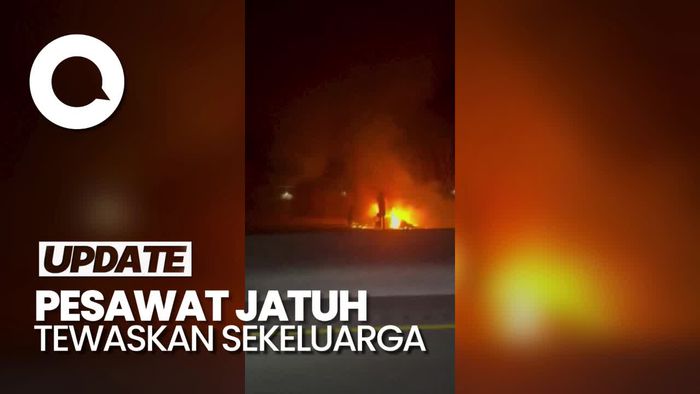 Penampakan Pesawat Jatuh di Nashville AS, 5 Orang Tewas