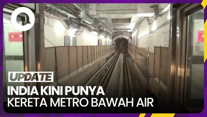 Kala PM Narendra Modi Jajal Kereta Metro Bawah Air Pertama di India