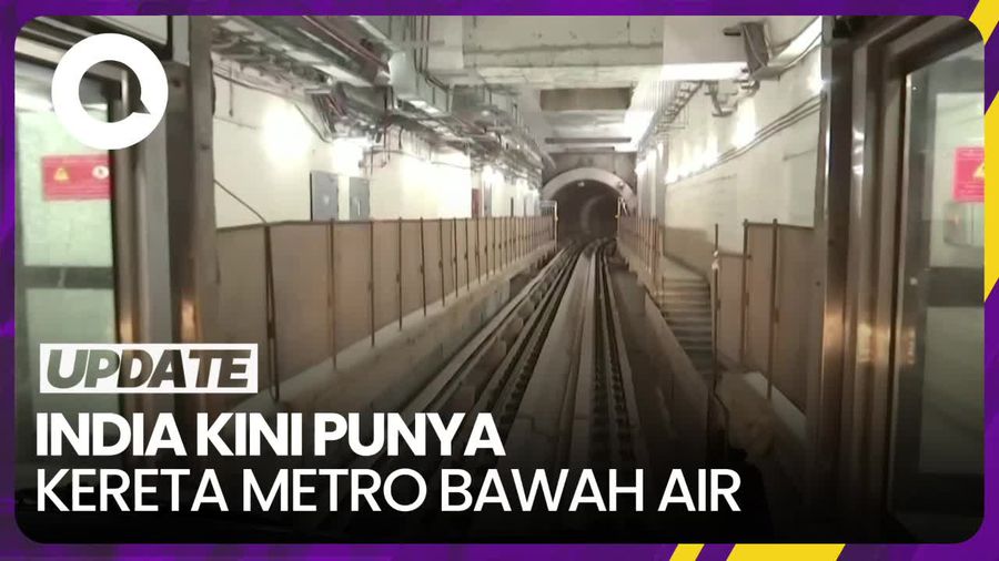 Kala PM Narendra Modi Jajal Kereta Metro Bawah Air Pertama di India