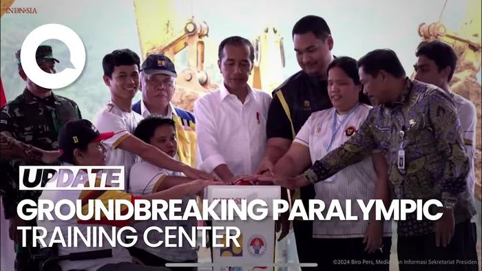 Jokowi Groundbreaking Paralympic Training Center di Karanganyar