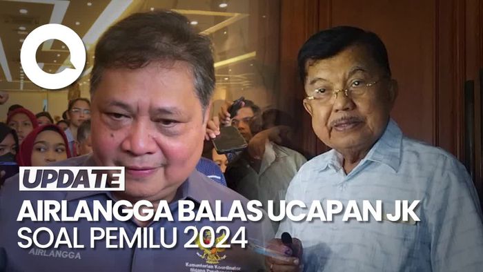Airlangga soal JK Sebut Pemilu 2024 Terburuk: Kita Dapat Apresiasi