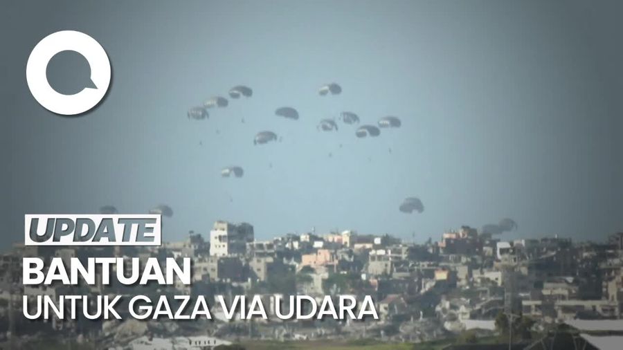 Ramai-Ramai Kirim Bantuan ke Gaza Via Udara