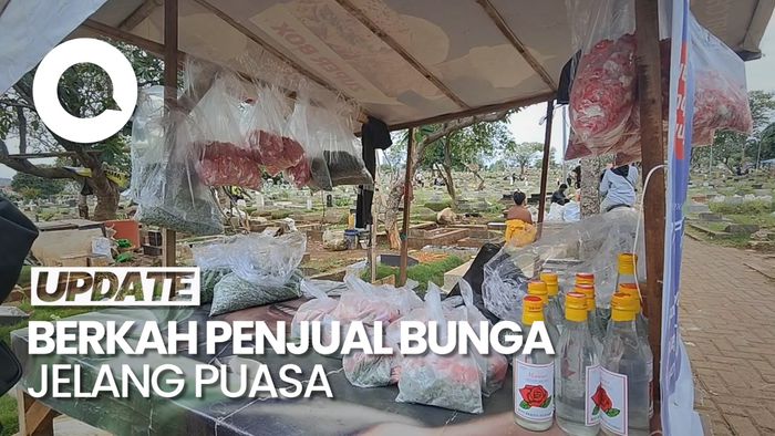 Penjual Bunga Untung Berlipat-lipat Jelang Ramadan