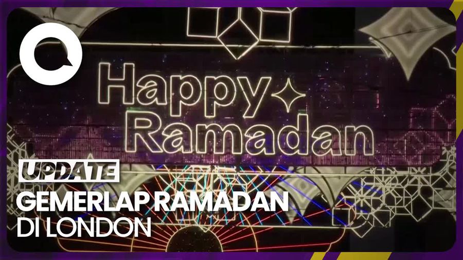London Sambut Ramadan dengan Instalasi Lampu Meriah
