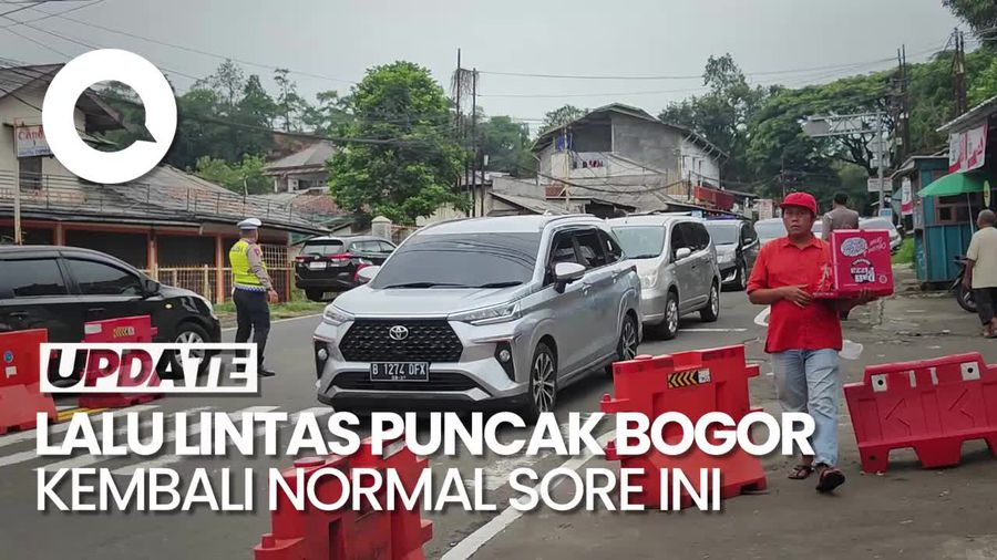 One Way Dibuka, Lalin Puncak Bogor-Jakarta Kembali Normal Sore Ini