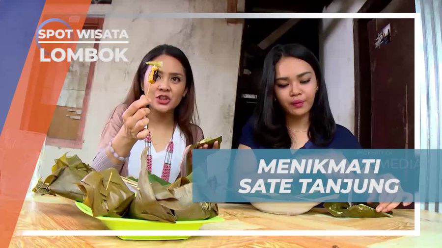 Paduan Nikmat Sate Tanjung Dengan Lontong, Lombok