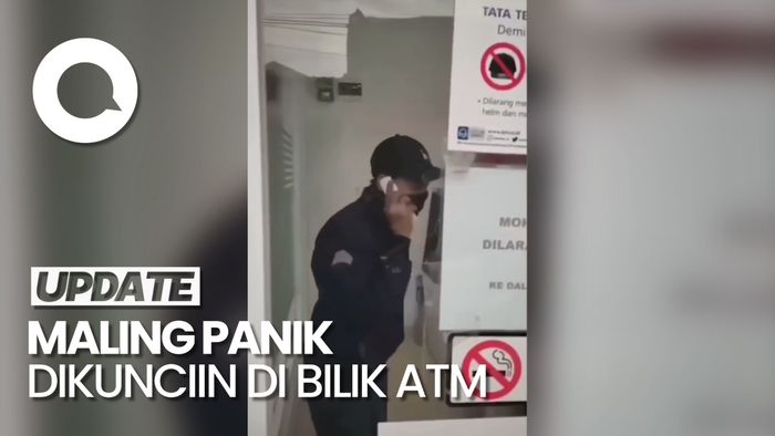 Viral Maling Panik Dikunciin Warga di Bilik ATM, Ini Penjelasan Polisi