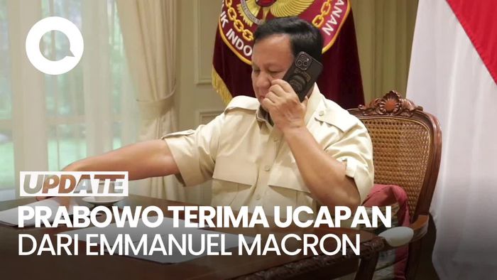 Momen Prabowo Terima Ucapan Selamat via Telepon dari Presiden Prancis