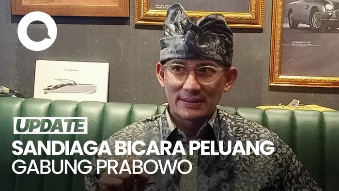 Sandiaga Uno soal Isu Gabung Prabowo: Yang Kalah Jangan Berandai-andai