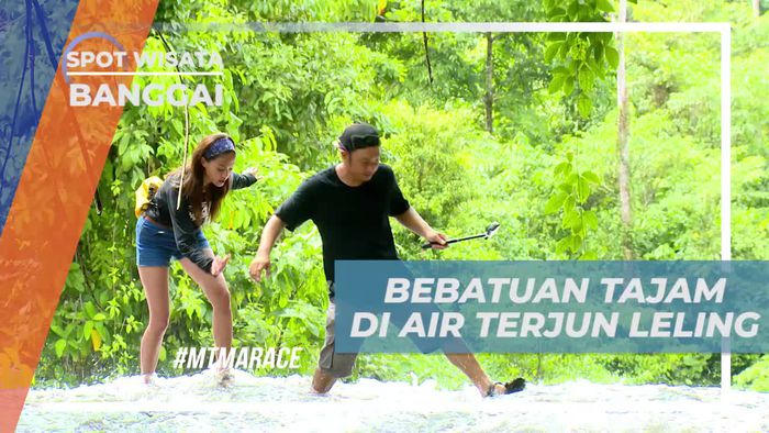 Bebatuan Tajam, Rintangan Saat Bermain di Air Terjun Leling Banggai