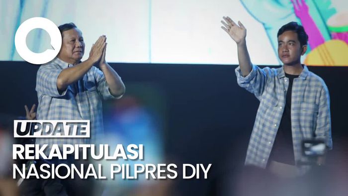 Rekapitulasi Nasional KPU: Prabowo-Gibran Unggul di DIY