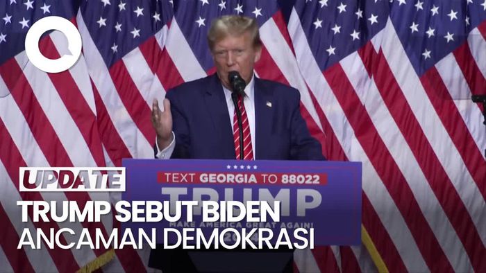 Trump Sebut Biden Ancaman Demokrasi: Dia Tidak Kompeten!