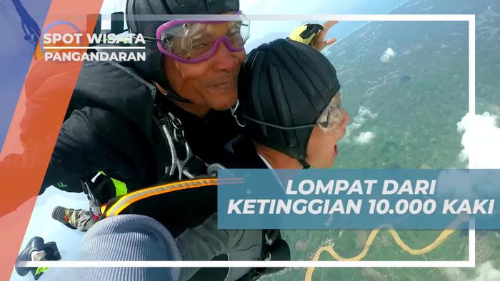 Mengumpulkan Keberanian Lompat Dari Ketinggian Seribu Kaki, Sky Diving Pangandaran 