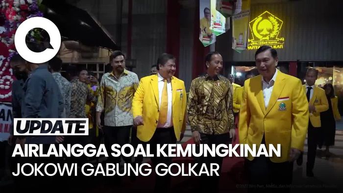 Airlangga Soal Jokowi Merapat ke Golkar: Memang Sudah Rapat