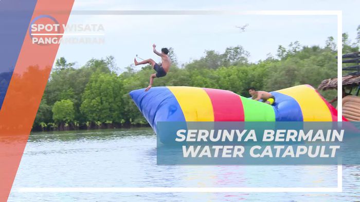 Water Catapult, Wahana Seru yang Menjadi Daya Tarik Sungai Cijulang Pangandaran 