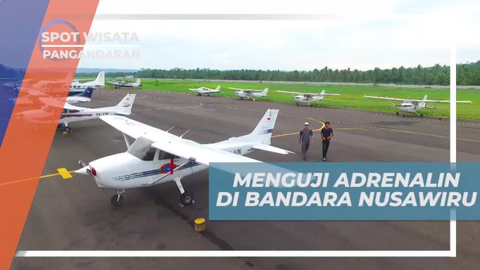 Persiapan Uji Adrenalin Dengan Sky Diving di Bandar Udara Nusawiru Pangandaran 