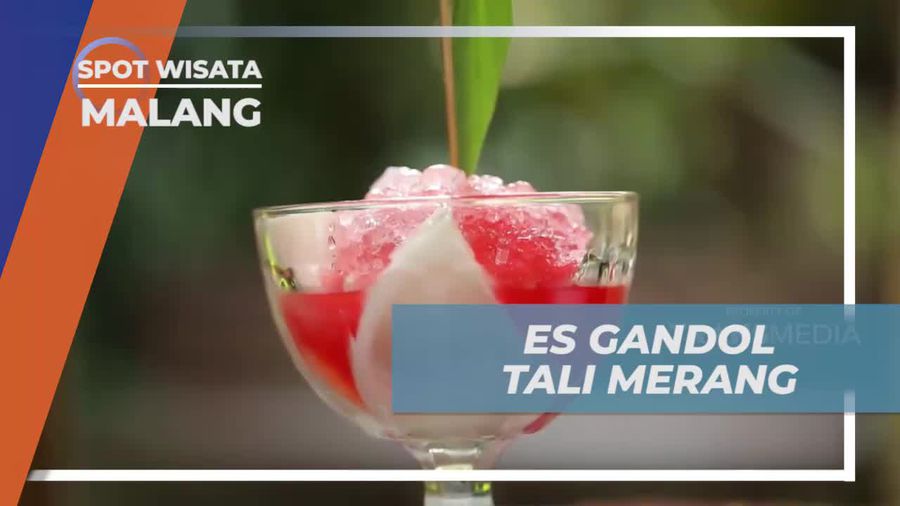Seruput Nikmat Es Gandol Tali Merang, Minuman Segar di Kota Malang 
