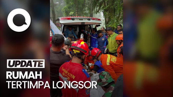 Rumah di Cisarua Puncak Tertimpa Longsor, 2 Orang Tertimbun