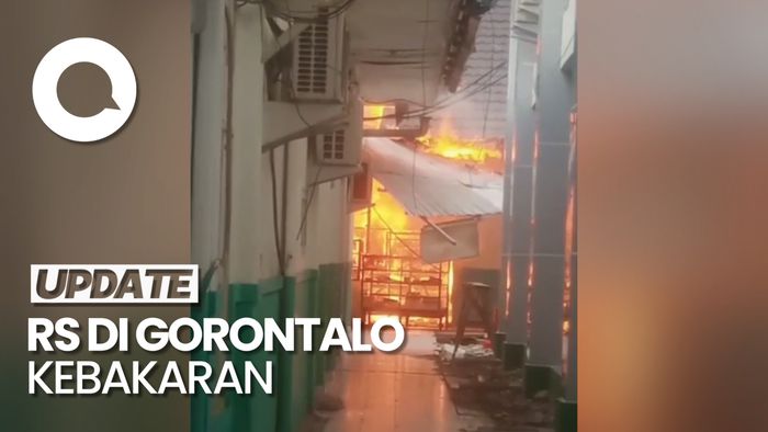 4 Ruangan RSUD Dunda Limboto Gorontalo Terbakar, Pasien Dievakuasi