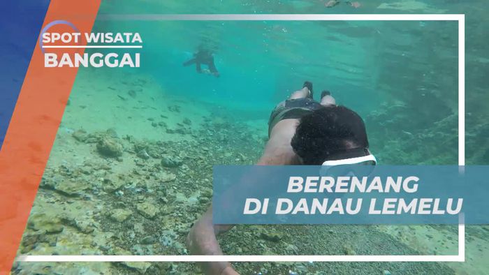 Berenang Menikmati Suasana Asri Danau Lemelu Banggai