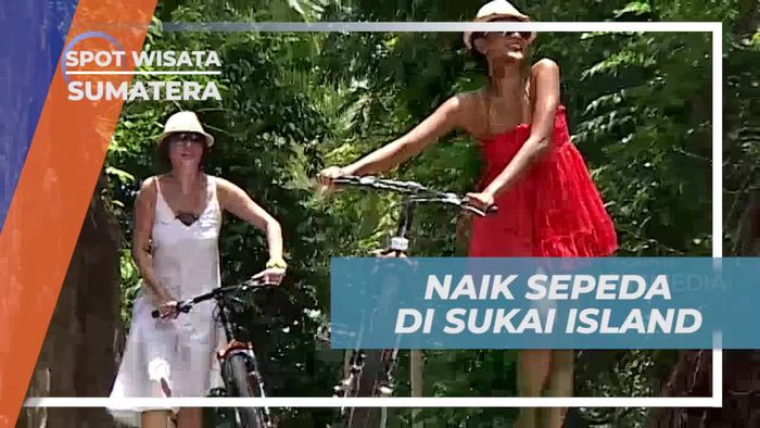 Bersepeda Asik Mengelilingi Pulau Sukai yang Luas, Sumatera Barat