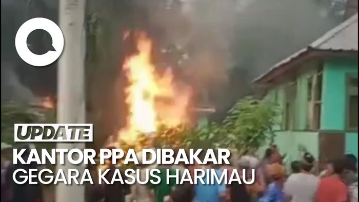 Kantor PPA di Lampung Dibakar Massa Gegara Kasus Serangan Harimau