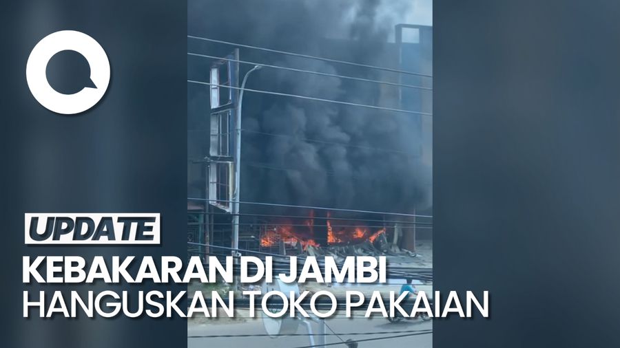 Toko Pakaian di Jambi Kebakaran, Karyawan Lompat dari Lantai 2