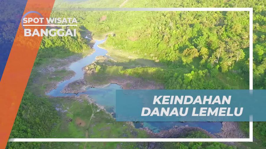 Menikmati Keindahan Lukisan Alam Danau Lemelu Banggai
