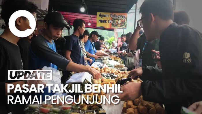 Hari Pertama Puasa, Pasar Takjil Benhil Diburu Pembeli