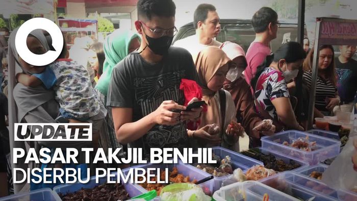Kala Pedagang Pasar Takjil Benhil Kebanjiran Orderan saat Ramadan