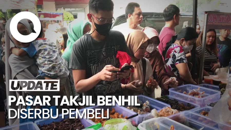 Kala Pedagang Pasar Takjil Benhil Kebanjiran Orderan saat Ramadan