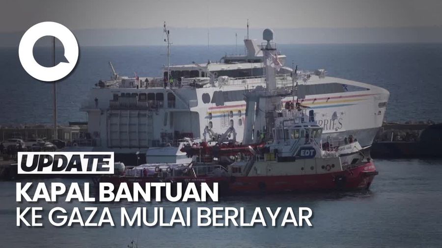 Kapal Angkut Bantuan ke Gaza Mulai Berlayar dari Pelabuhan Siprus